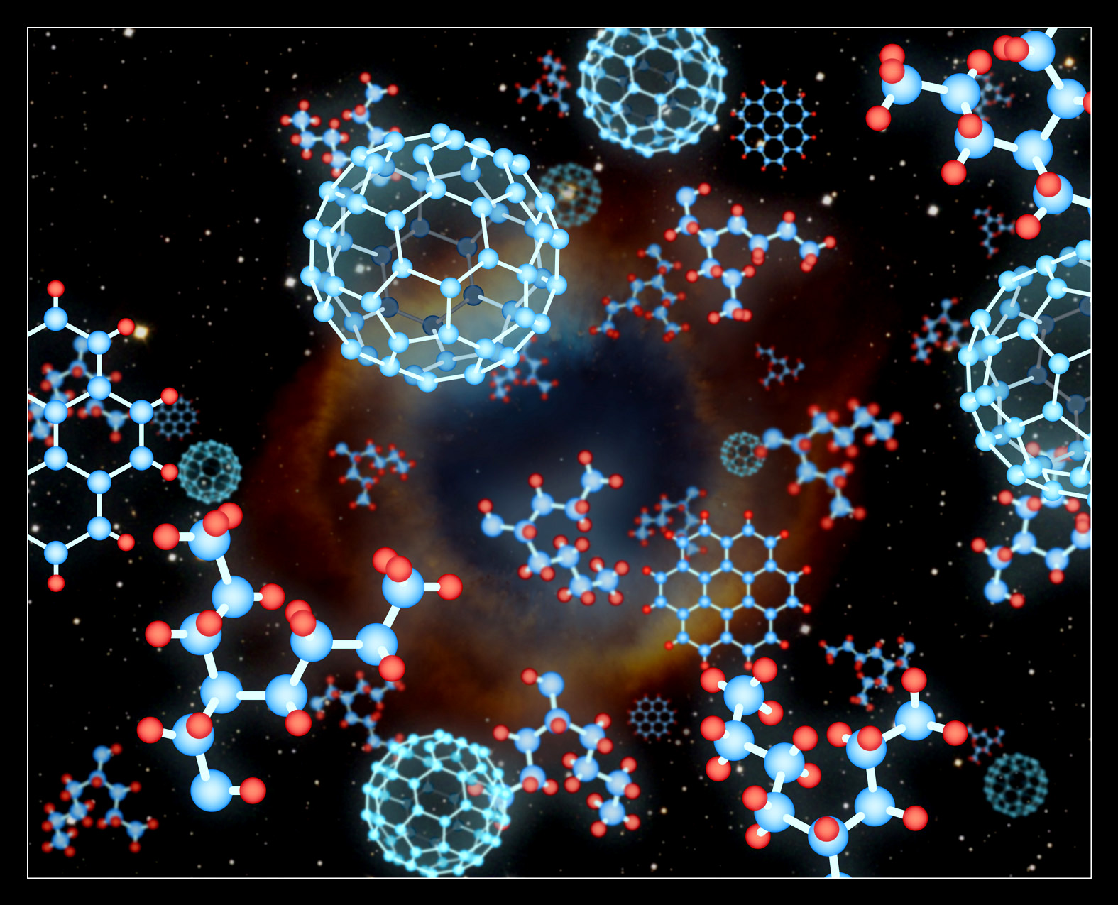 Nanocarbon inventory in space